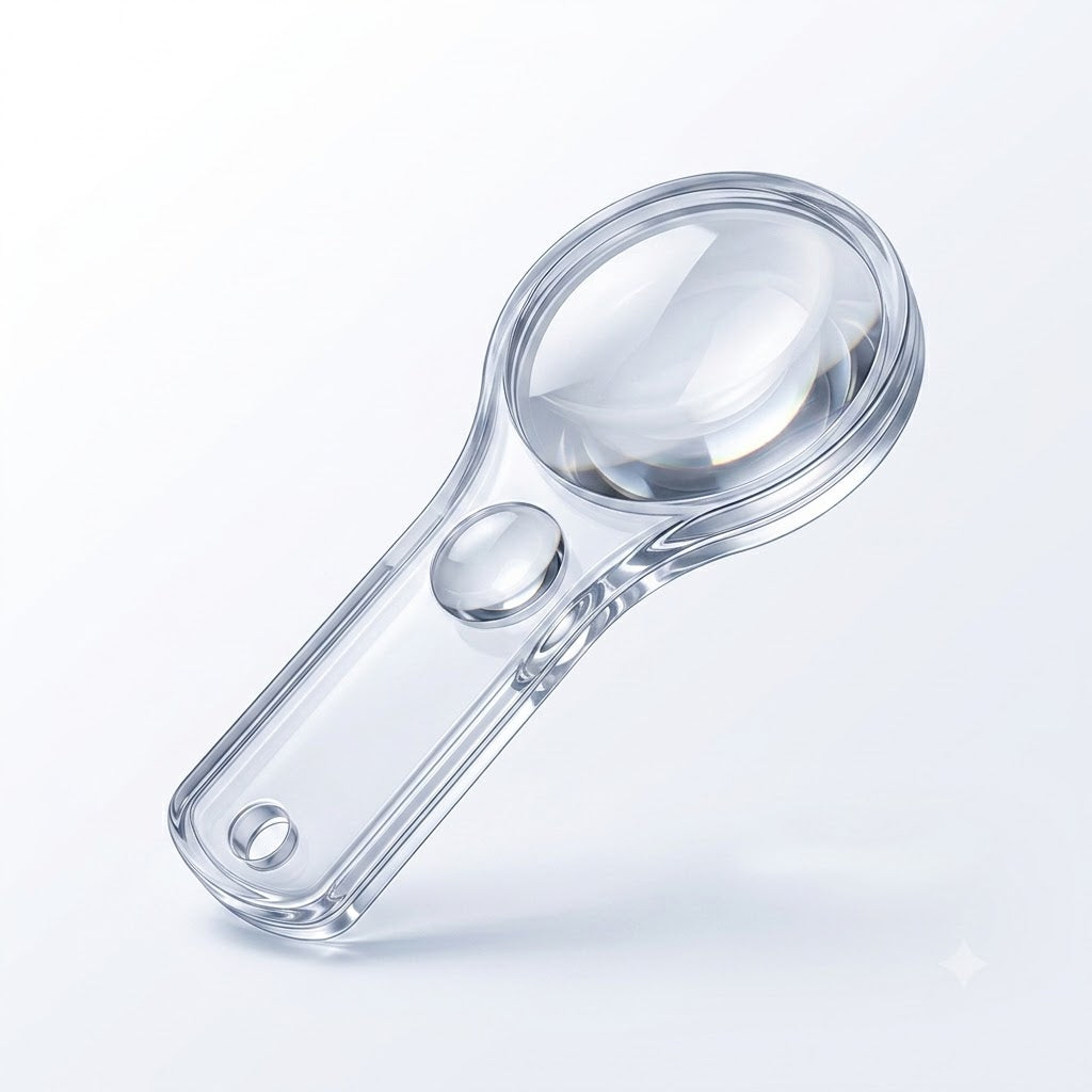 Small Magnifying Glass (2-6x magnification) - Compact Magnifier for Insects